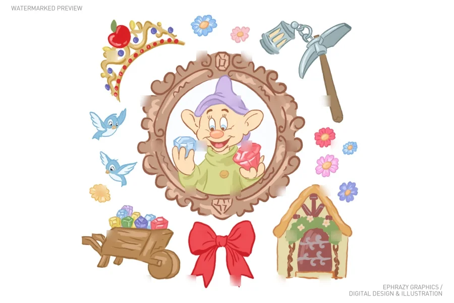 Snow White Dopey Set [120] - 2
