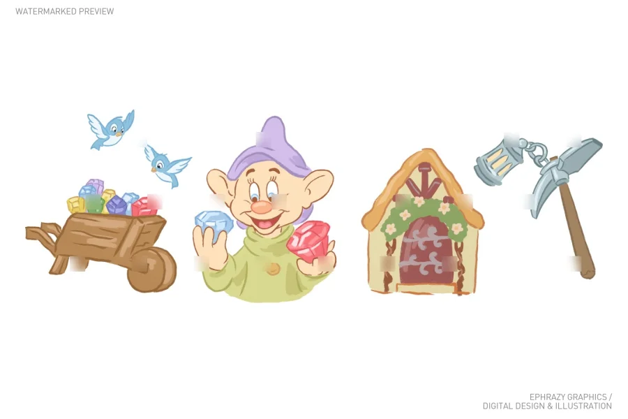 Snow White Dopey Set [120] - 4