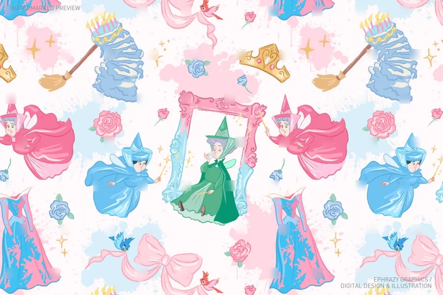 Sleeping Beauty Good Fairies Set [121] - 4