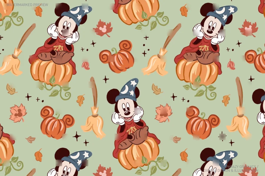 Sorcerer Mickey Fall Pumpkins Set [122] - 5