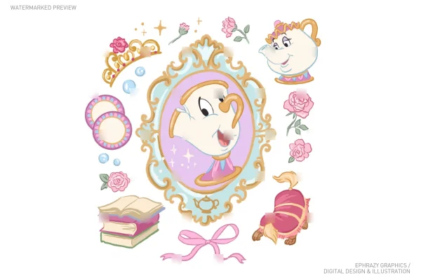 Chip Beauty And The Beast Clipart [123] - Clipart