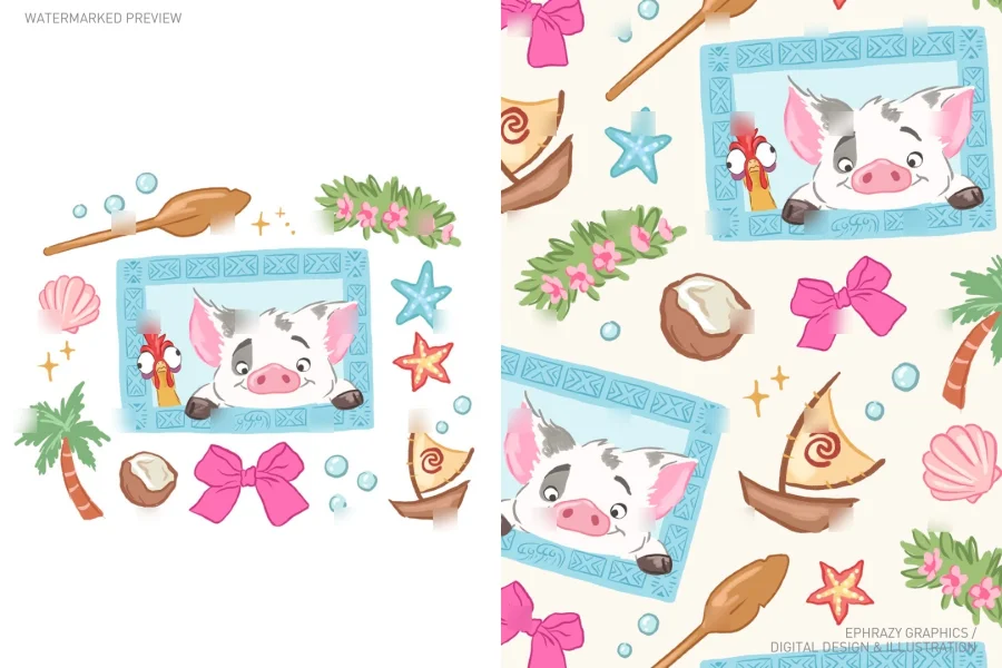 Moana Pua Hei Hei Set [125] - 1