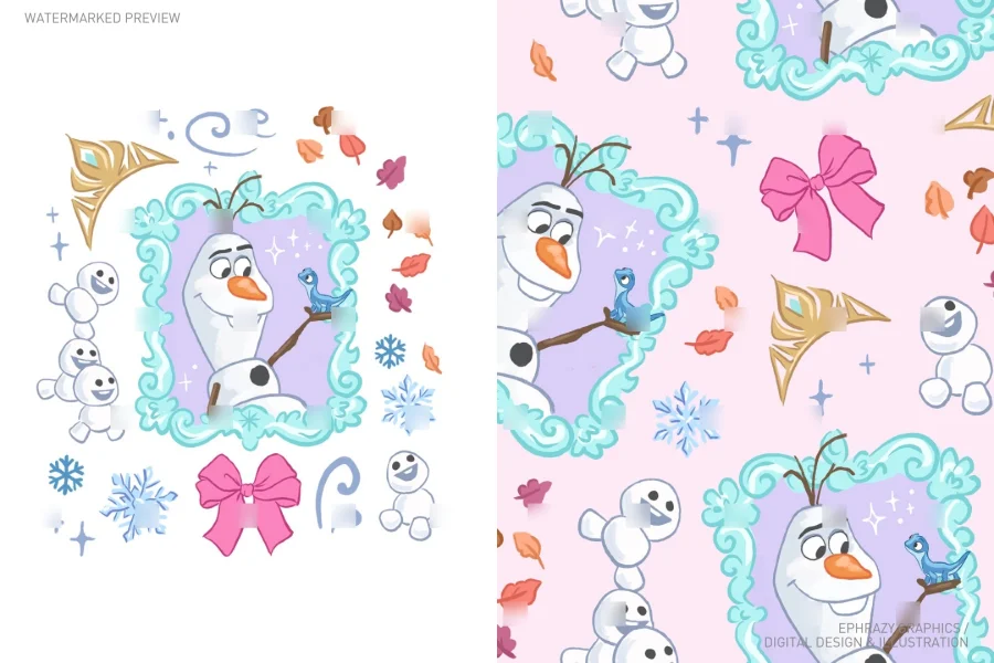 Frozen Olaf and Bruni Set [126] - 1