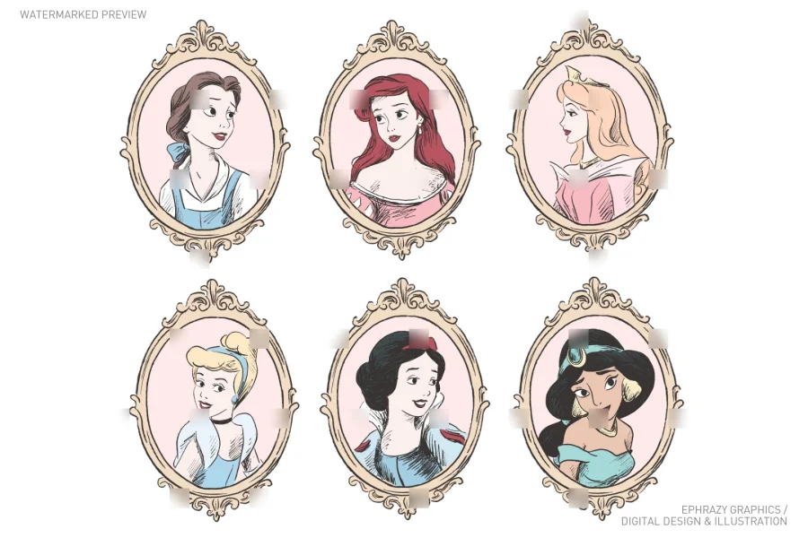 Once Upon A Time Princess Portraits Set [129] - 3