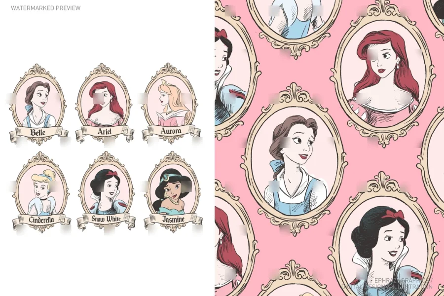 Once Upon A Time Princess Portraits Set [129] - 1