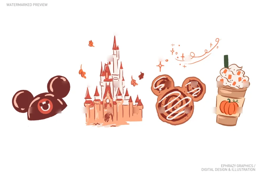Fall Disney Parks Castle Set [130] - 4