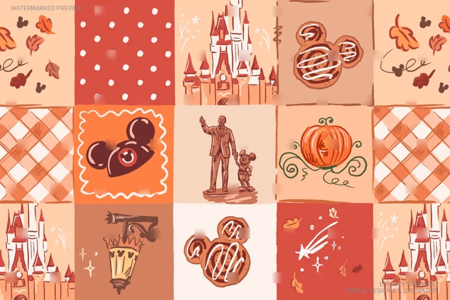 Fall Disney Parks Castle Set [130] - 2