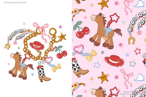 Toy Story Jessie Cowgirl Charm Bracelet Set - Sets