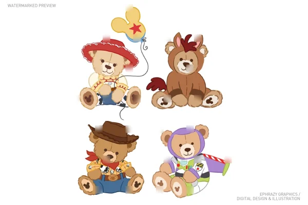 Toy Story Teddy Bears Clipart [132] - Clipart