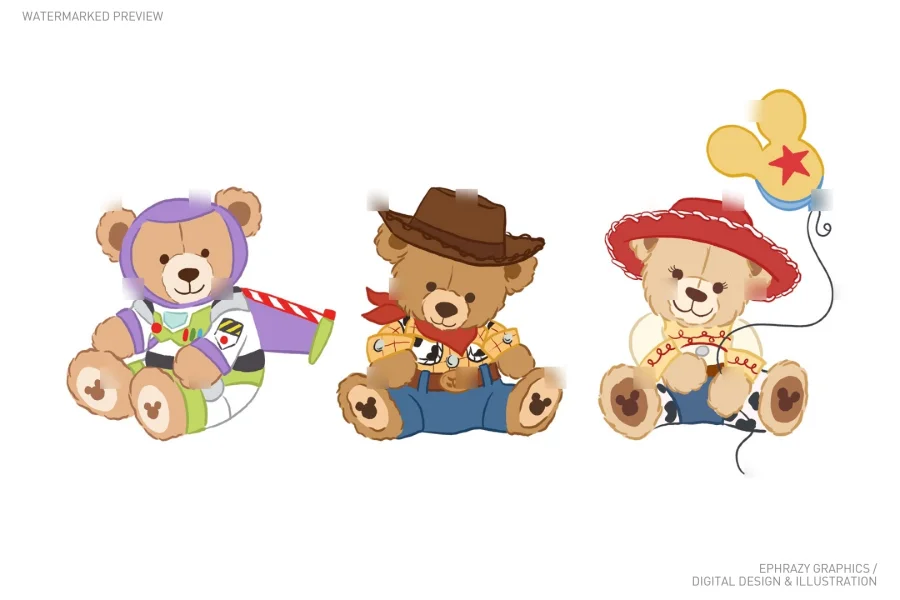 Toy Story Teddy Bears Clipart [132] - 2