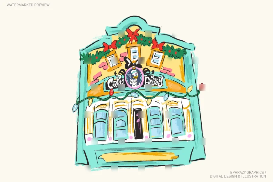 Mickey's Toontown Christmas Clipart [135] - 4