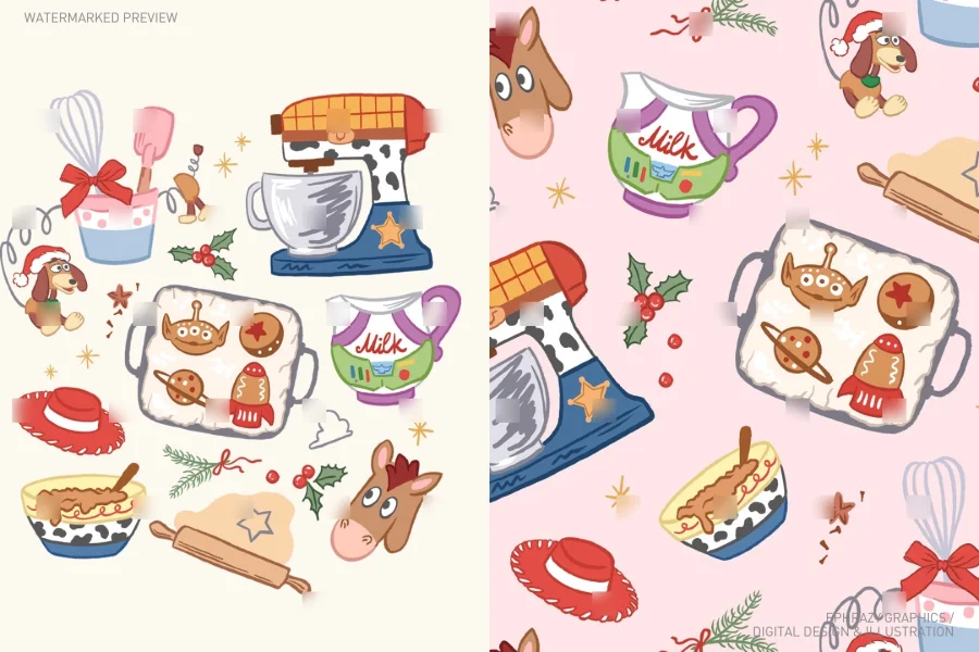 Toy Story Christmas Baking Set [136] - 1