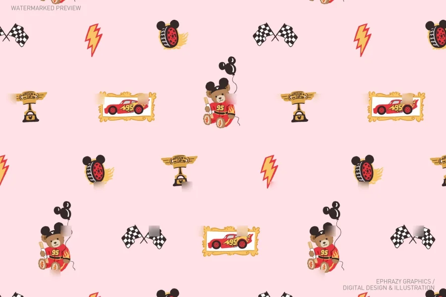 Lightning McQueen Teddy Bear Set [137] - 4