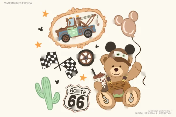 Tow Mater Teddy Bear Clipart [141] - Clipart