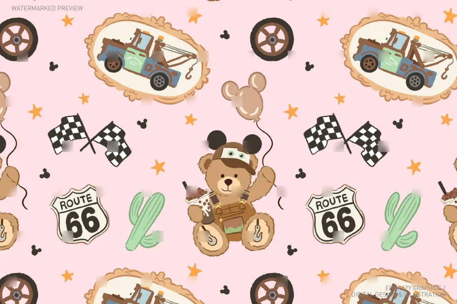Tow Mater Teddy Bear Set [141] - 5