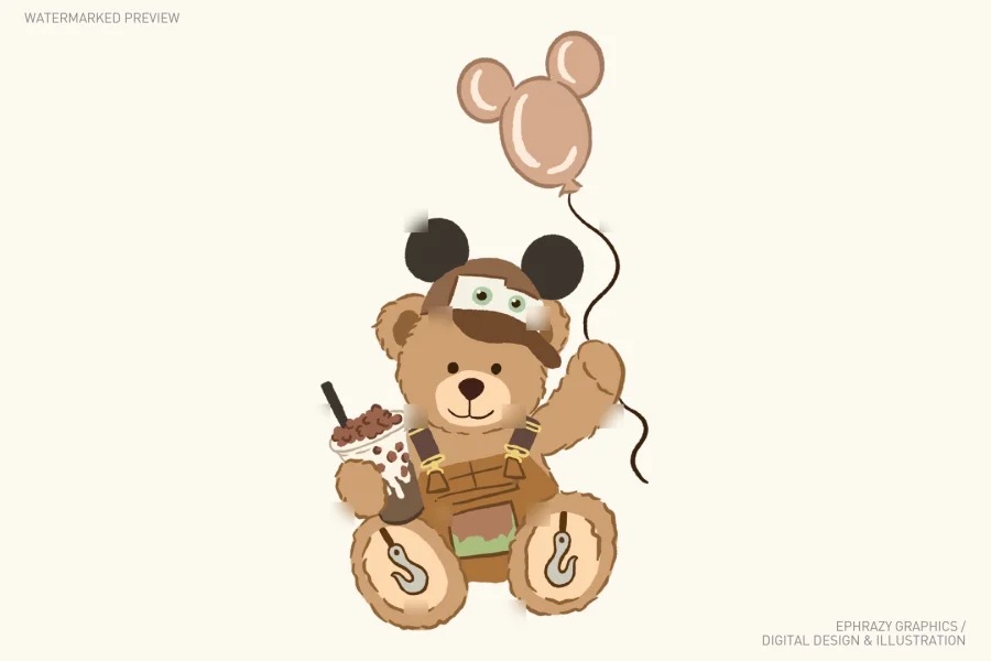 Tow Mater Teddy Bear Set [141] - 3