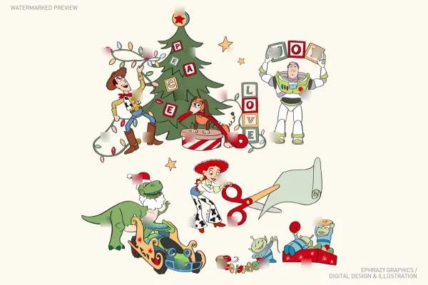 Toy Story Peace Love Joy Clipart [145] - Clipart