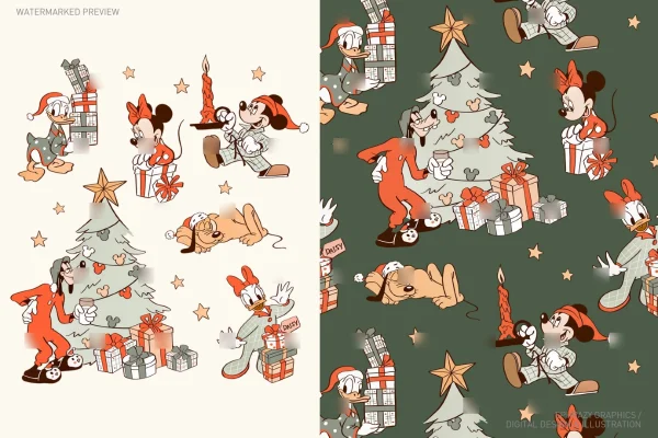 Mickey and Friends Christmas Tree Set [146] - Sets