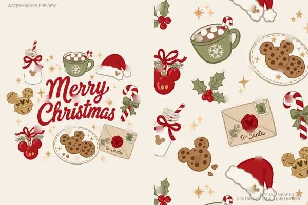 Mickey Christmas Cookies Set [147] - Sets