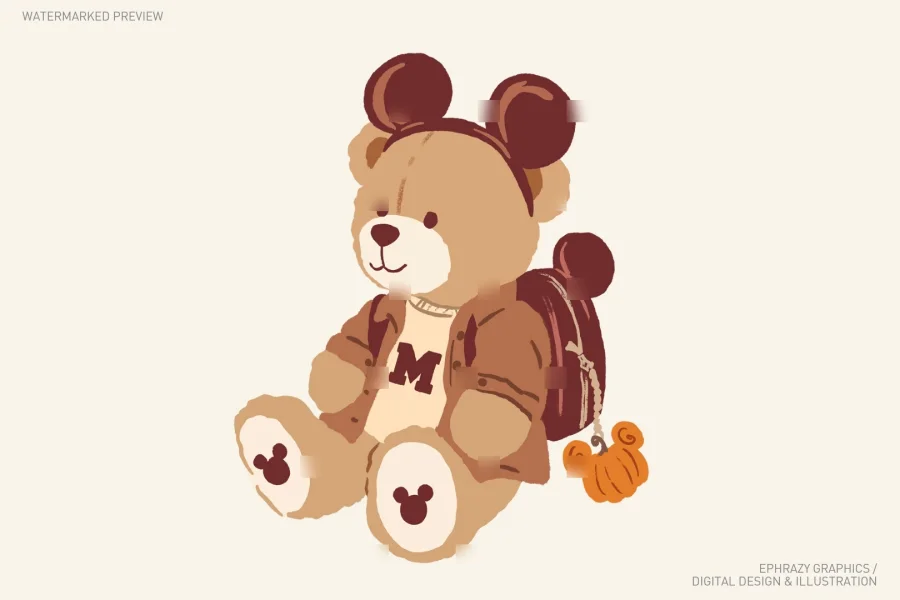 Tis the Season Fall Teddy Bear Set [150] - 3