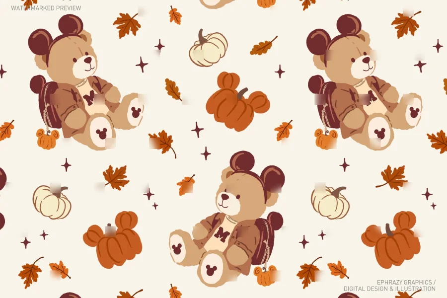 Tis the Season Fall Teddy Bear Set [150] - 5