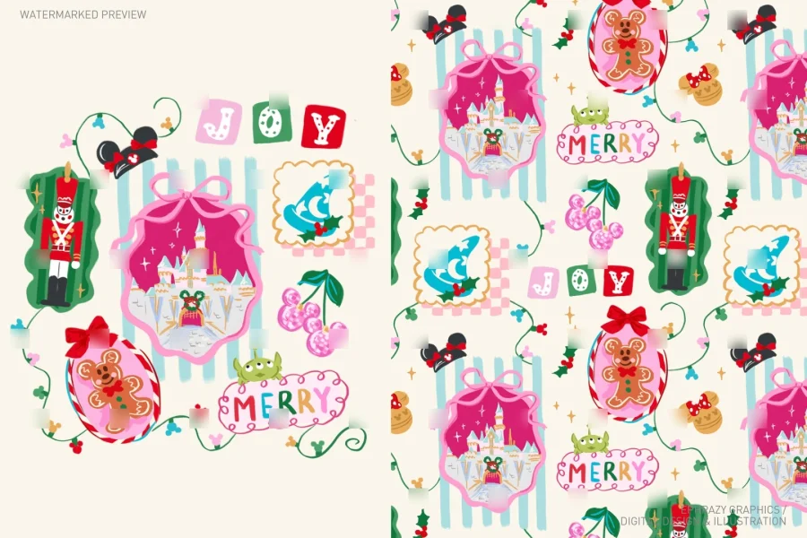 Disney Preppy Christmas Castle Set [163] - 7