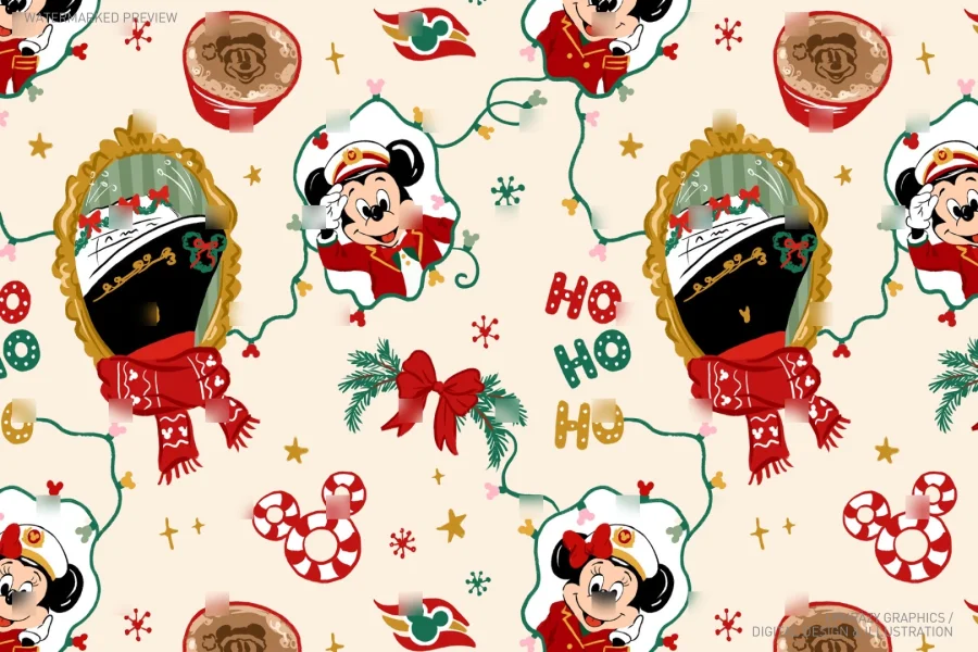 Disney Very Merrytime Cruise Seamless Pattern [165] - 4