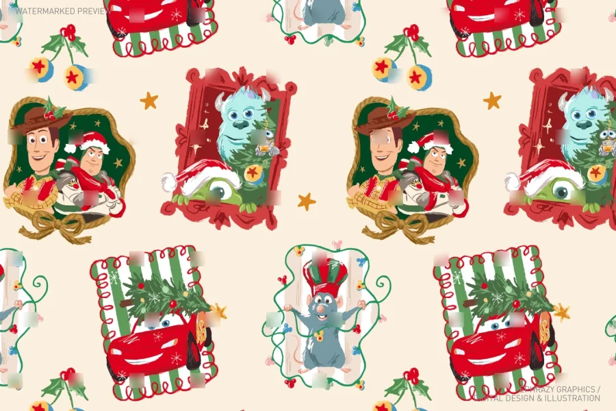 Disney Pixar Christmas Characters Set [167] - 9
