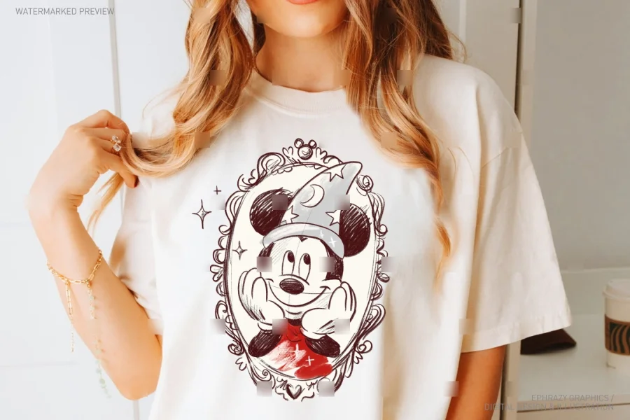 Sorcerer Mickey Valentine's Day Clipart [168] - 5