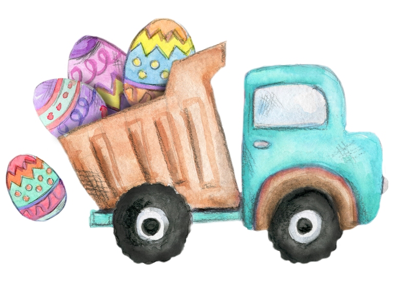 Easter Truck with Eggs (001)