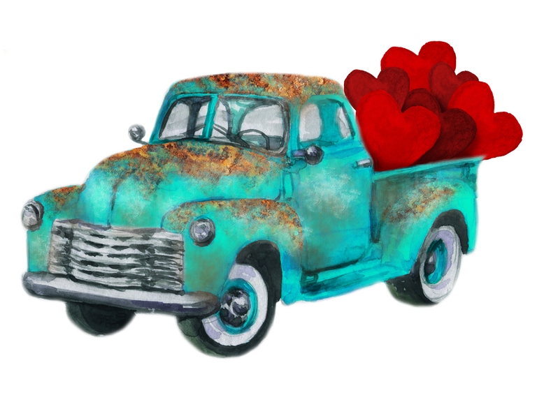 Valentine Truck Turquoise (002)