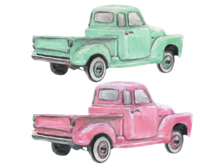 Spring Pink Mint Truck Pack