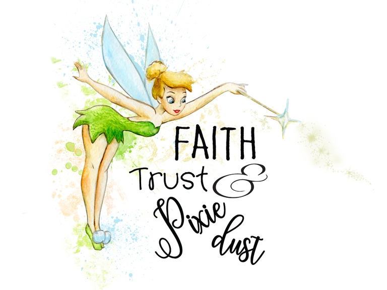 Tinker Bell Disney Faith Trust And Pixie Dust