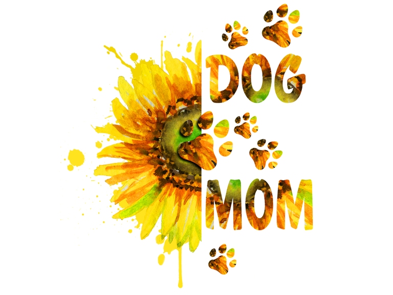 Dog Mom Sunflower