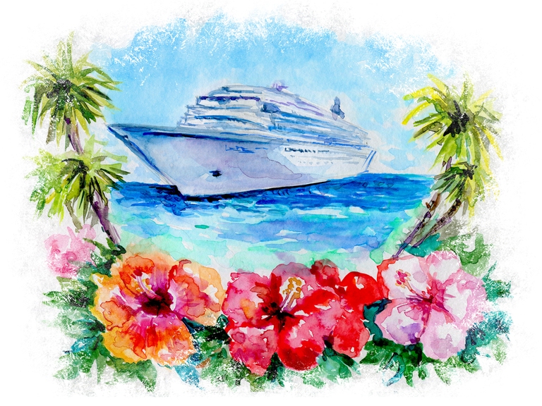 Cruise Ship Sea Tropic Summer Vacation