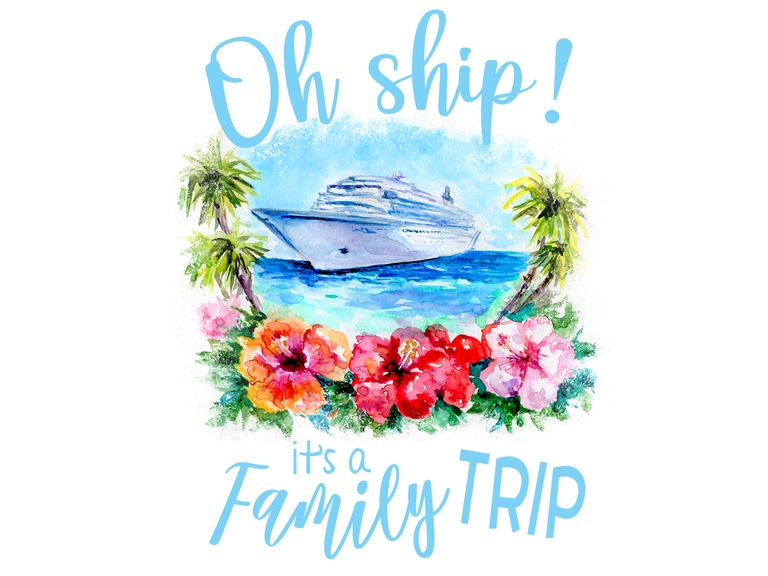 Oh Ship It's A Family Trip Tropic Summer Vacation (001)