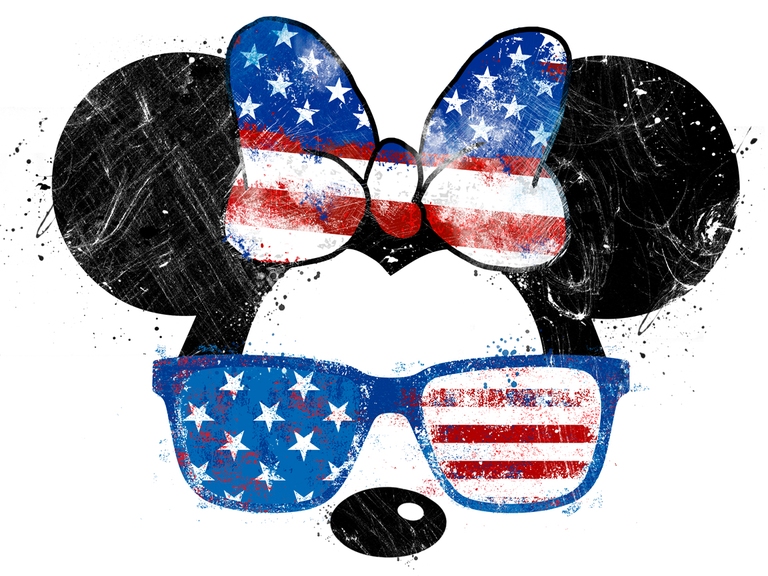 4th Of July Minnie Disney America (002)