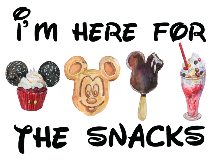 I'm Here For The Snacks Disney Food Meal (001)
