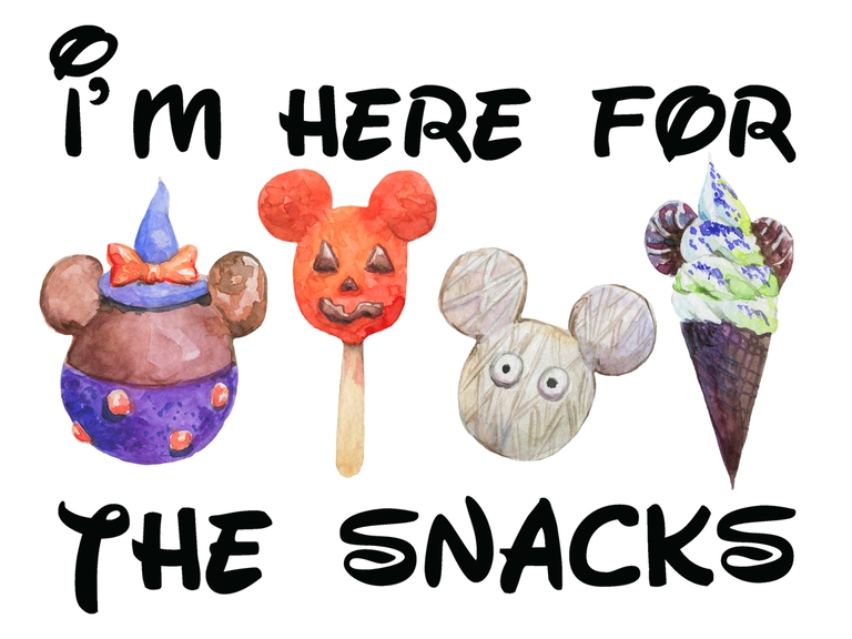 I'm Here For The Snacks Disney Halloween (001)
