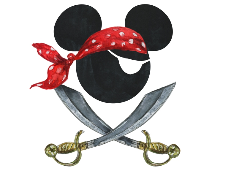 Disney Mickey Pirate Mickey Ears Cruise Ship