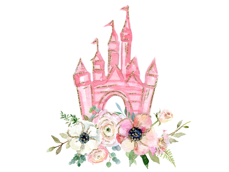 Disney Floral Castle Magic Kingdom Princess Floral