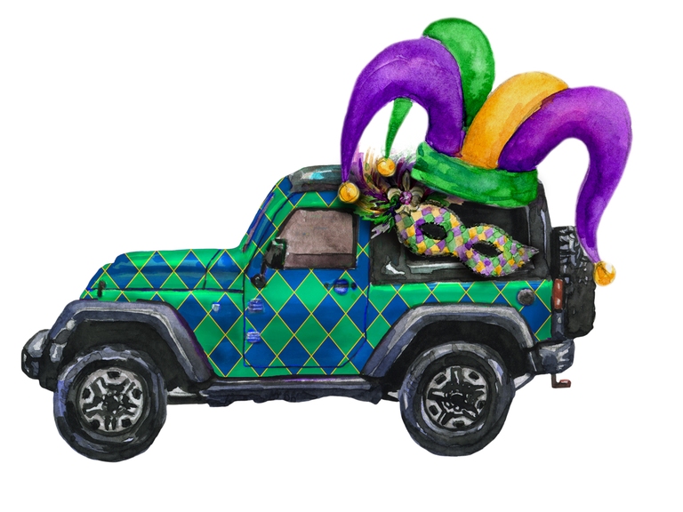 Jeep Mardi Gras