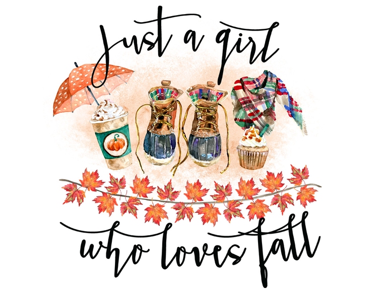 Just A Girl Who Loves Fall Pumpkin Spice Sublimation
