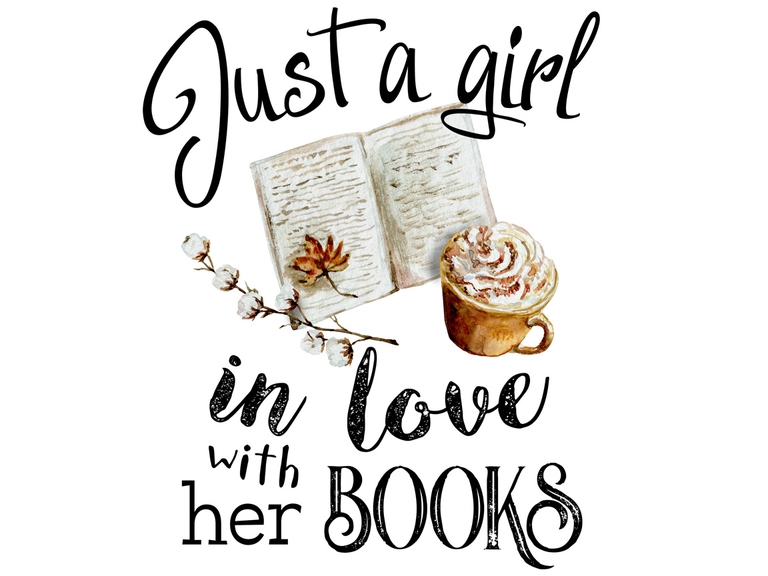 Just A Girl Who Loves Books Fall Sublimation