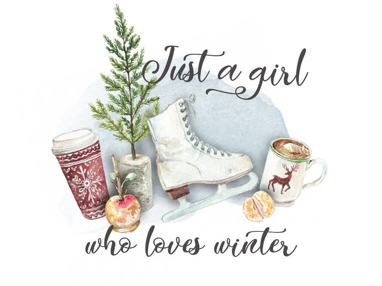 Just A Girl Who Loves Winter Sublimation