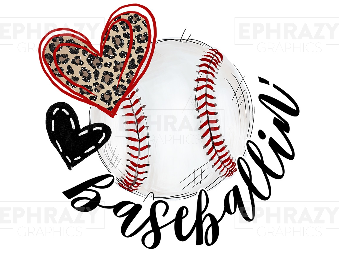 Baseballin Baseball Leopard - Digital Download Sublimation Design