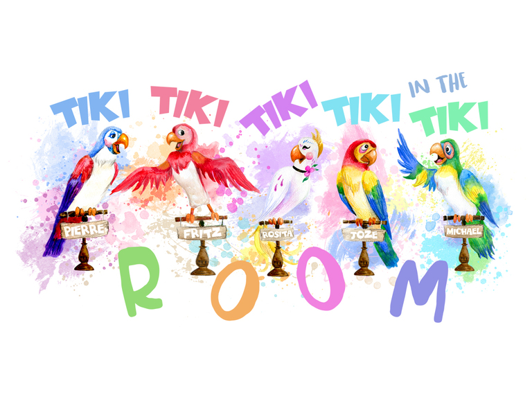 Disney Enchanted Tiki Tiki Room Birds Adventureland