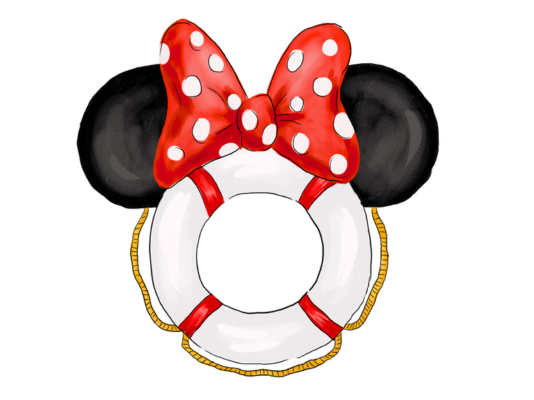 Minnie Disney Cruise Dream Print Printable Digital Clipart Graphics Download Sublimation