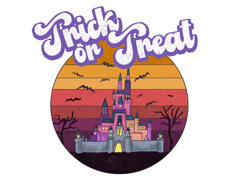 Disney Halloween Trick or Treat Sunset Castle