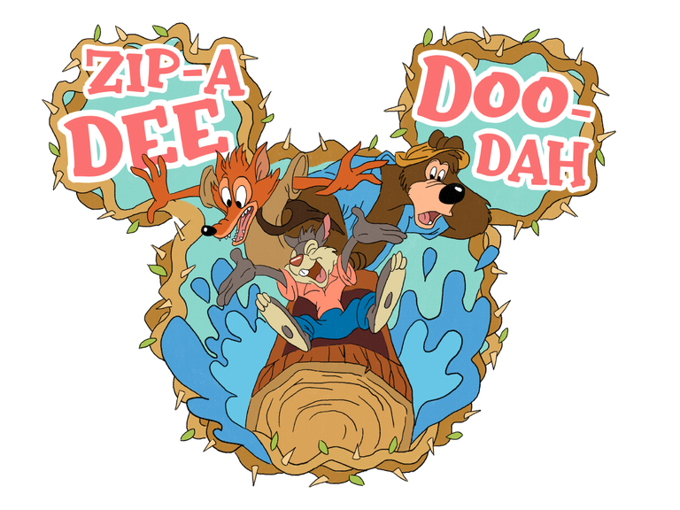 Splash Mountain Zip A Dee Doo Dah Disney Boy Mickey Print Printable Digital Download Sublimation